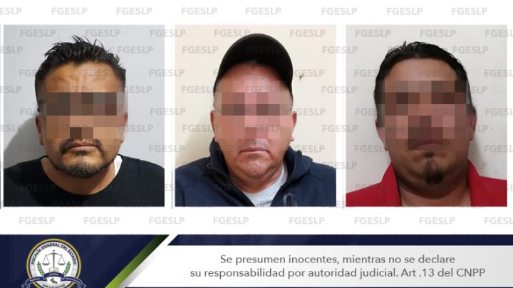 FISCALÍA DETIENE A 3 HOMBRES POR PRESUNTO ROBO A EMPRESA CIGARRERA DE SLP