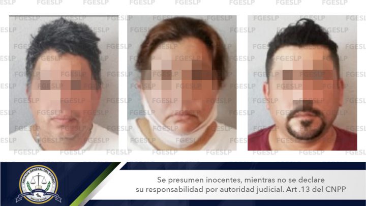 PDI DETIENE A UNA MUJER Y DOS SUJETOS CON CRISTAL EN ÉBANO