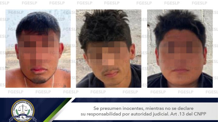 FGE Y SEDENA DETIENEN A TRES HOMBRES EN MATEHUALA CON DROGA