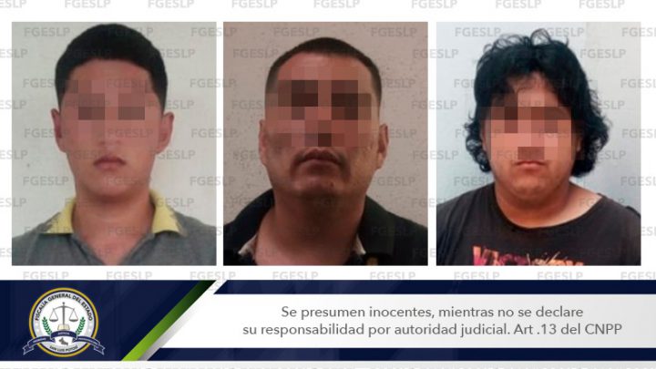 FGESLP OBTIENE PRISIÓN PREVENTIVA PARA 3 DETENIDOS POR UN ROBO DOMICILIARIO EN SLP