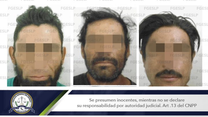 EN SLP PDI DETIENE EN FLAGRANCIA A TRES HOMBRES POR PRESUNTO ROBO EQUIPARADO