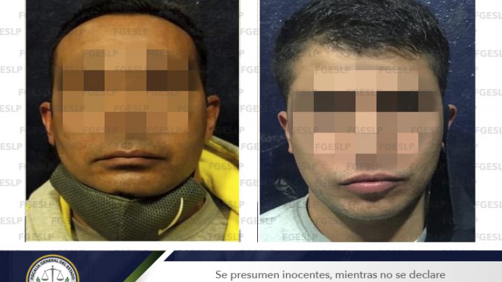 FGE DE SLP DETIENE A DOS SUJETOS BUSCADOS EN NUEVO LEÓN POR PRESUNTO ROBO