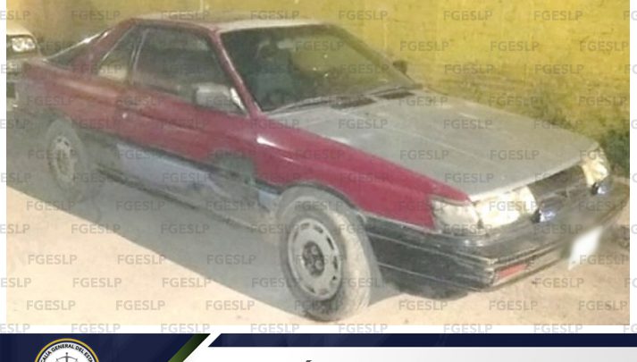 EN RIOVERDE FUE ASEGURADO POR FGE UN AUTOMÓVIL ROBADO