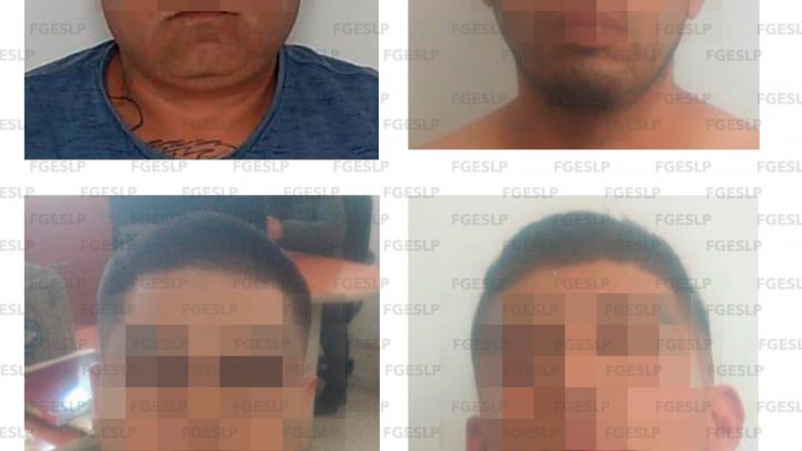 POLICÍA DE INVESTIGACIÓN DETIENE A 4 HOMBRES CON DROGA Y UN ARMA CORTA