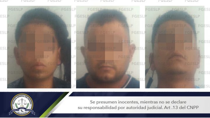 POR PRESUNTOS ULTRAJES A LA AUTORIDAD FUERON DETENIDOS TRES HOMBRES EN SLP