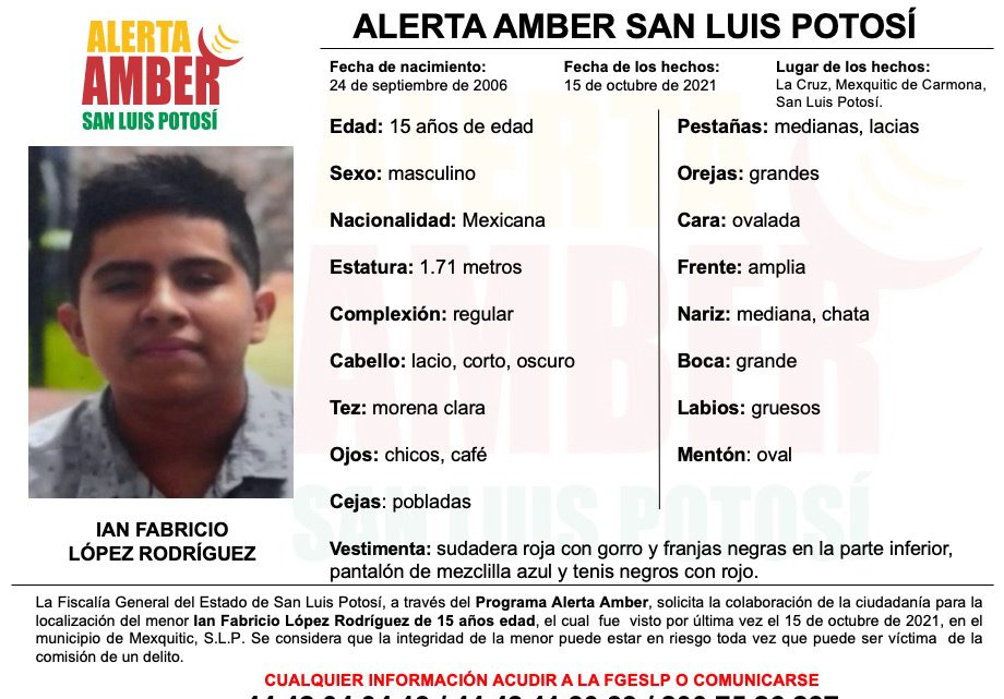 FGE ACTIVA ALERTA AMBER PARA MENOR DE 15 AÑOS DE MEXQUITIC FGE ACTIVA ALERTA AMBER PARA MENOR DE 15 AÑOS DE MEXQUITIC