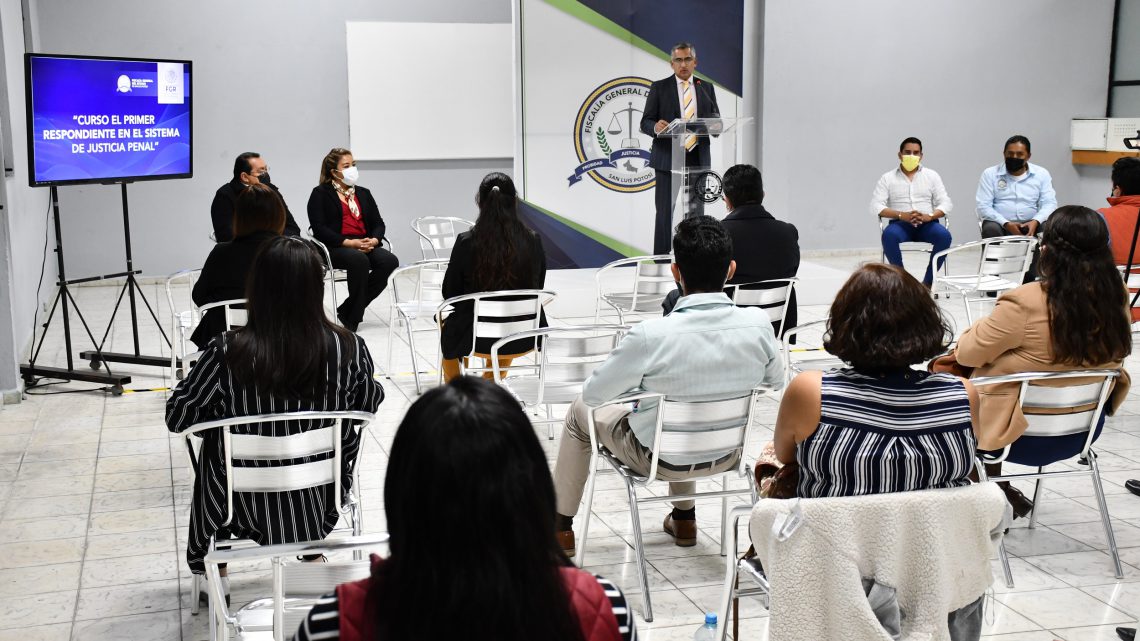 POLICÍAS INVESTIGADORES Y MINISTERIOS PÚBLICOS SE CAPACITAN EN “PRIMER RESPONDIENTE”