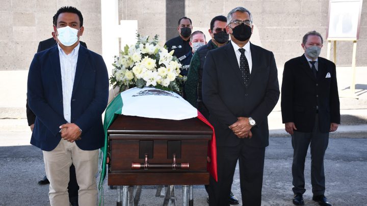 DESPIDEN CON HONORES A POLICÍA DE INVESTIGACIÓN CAÍDO EN CUMPLIMIENTO DE SU DEBER