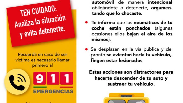 FISCALÍA ADVIERTE SOBRE MODUS OPERANDI DE ROBO DE VEHÍCULOS