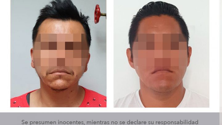 DOS INDIVIDUOS CAPTURADOS POR POSIBLE ROBO A EMPRESA DE VALORES EN SLP