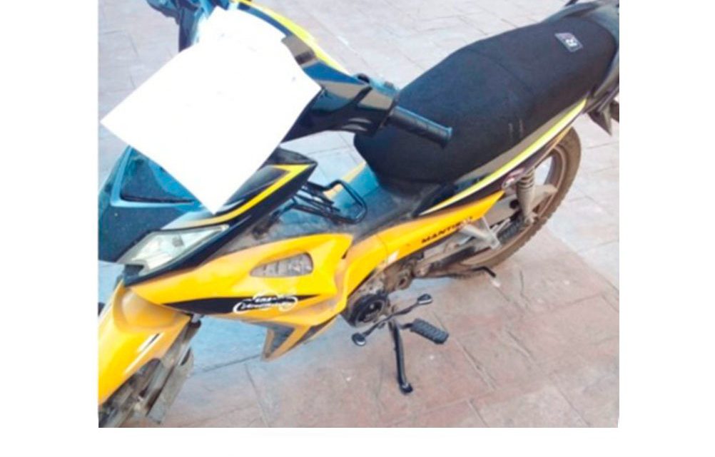 AGENTES INVESTIGADORES RECUPERAN MOTO ROBADA EN RIOVERDE