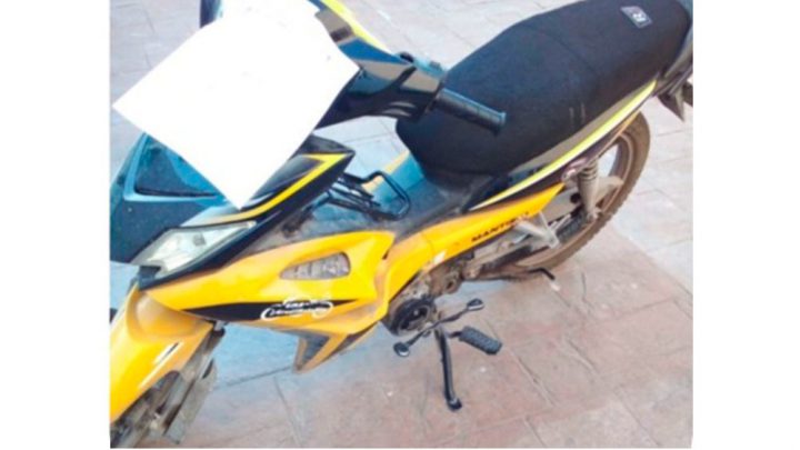 AGENTES INVESTIGADORES RECUPERAN MOTO ROBADA EN RIOVERDE