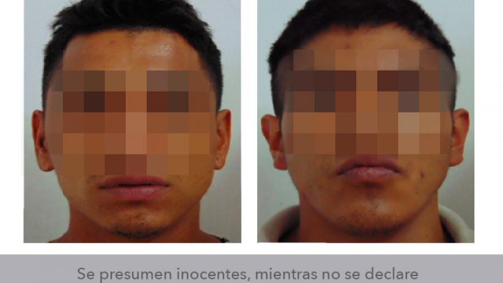 APREHENDE FGE A SEÑALADOS DE ROBO DE UNA TIENDA EN SLP