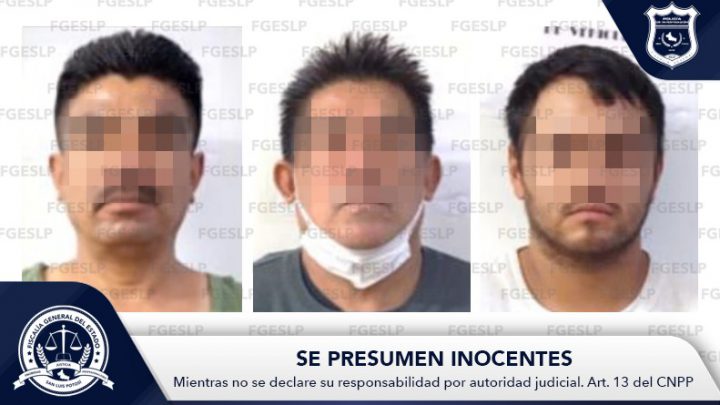 PDI DETIENE A HOMBRES DESVALIJADO UN CARRO EN LA CAPITAL POTOSINA