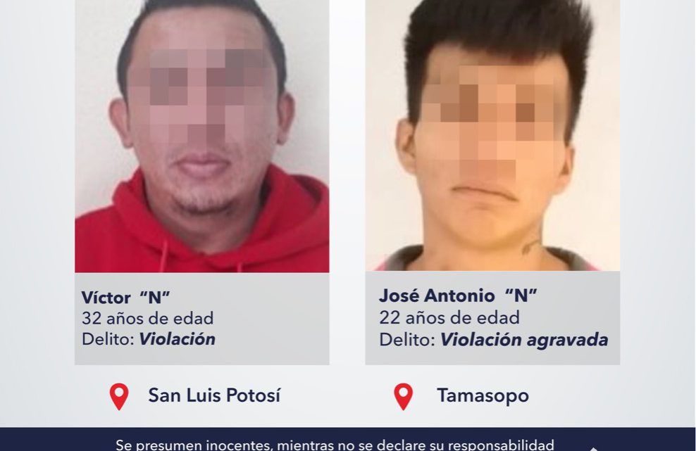 FISCALÍA CAPTURA A OTROS DOS AGRESORES SEXUALES EN SLP FISCALÍA CAPTURA A OTROS DOS AGRESORES SEXUALES EN SLP