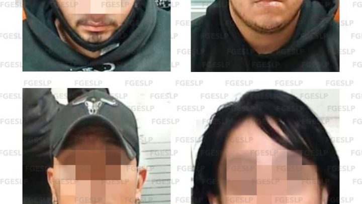 FISCALÍA APREHENDE A TRES HOMBRES Y UNA MUJER POR SUPUESTO ROBO DOMICILIARIO