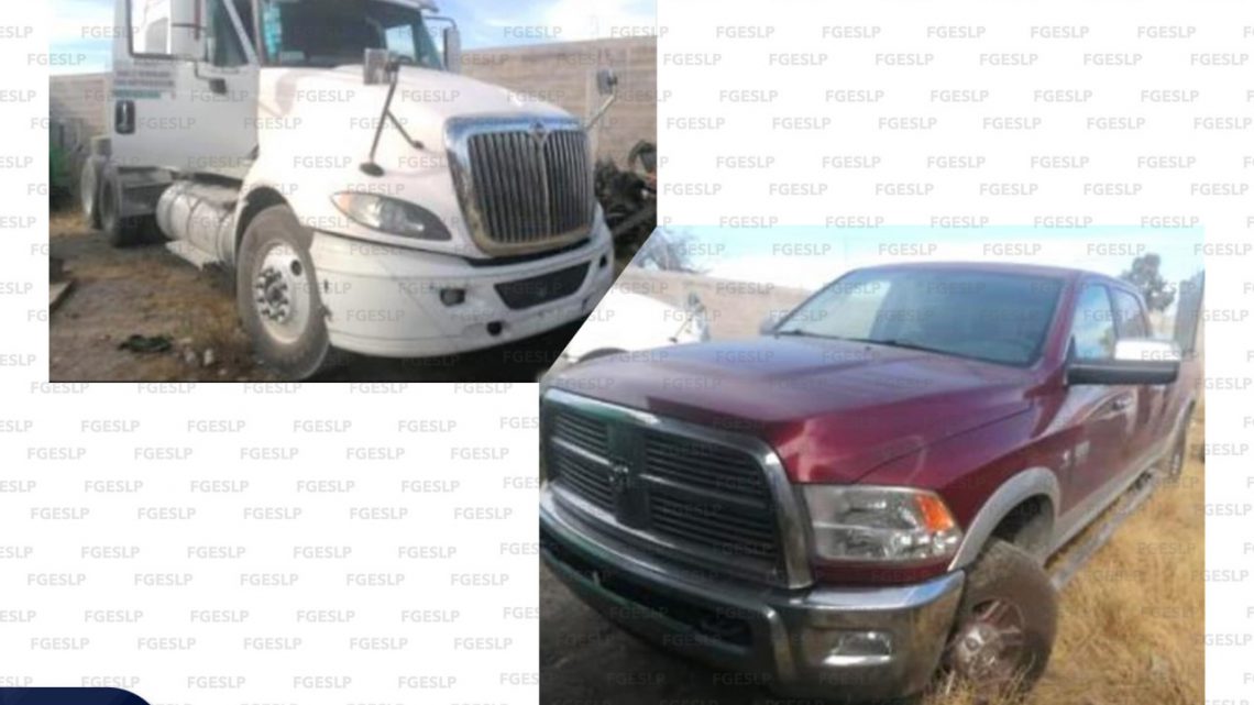 EN CATEO, FISCALÍA RECUPERA TRACTOCAMIÓN Y UNA CAMIONETA CON REPORTE DE ROBO EN CATEO, FISCALÍA RECUPERA TRACTOCAMIÓN Y UNA CAMIONETA CON REPORTE DE ROBO