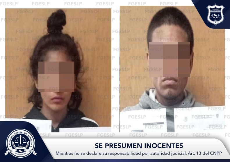 FGESLP DETIENE A UNA MUJER Y A UN HOMBRE POR ROBO A CADENA DE TIENDAS DE CONVENIENCIA FGESLP DETIENE A UNA MUJER Y A UN HOMBRE POR ROBO A CADENA DE TIENDAS DE CONVENIENCIA