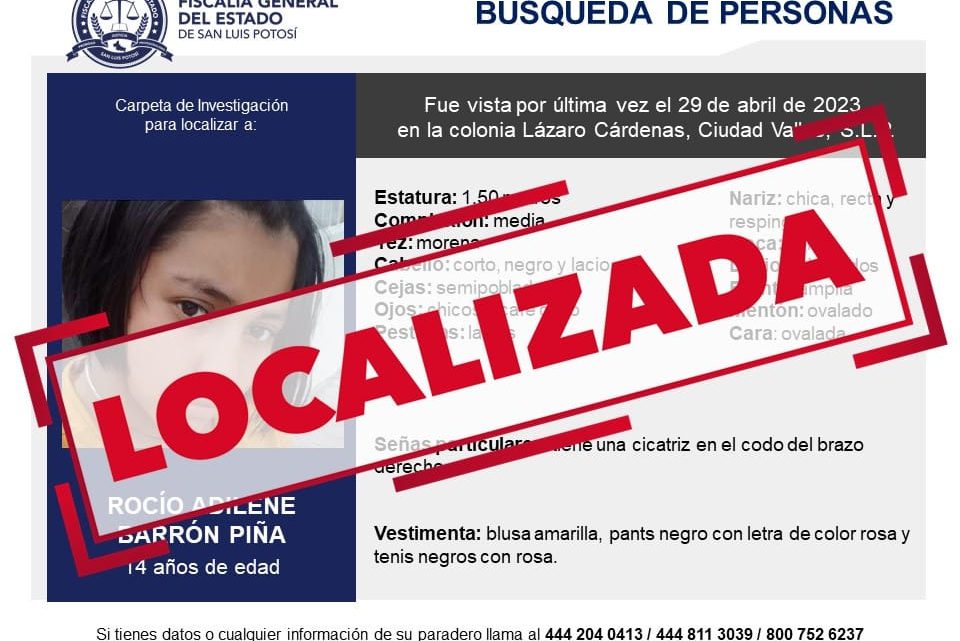 POLICÍA INVESTIGADORA LOCALIZÓ A UNA ADOLESCENTE QUE ERA BUSCADA EN CIUDAD VALLES POLICÍA INVESTIGADORA LOCALIZÓ A UNA ADOLESCENTE QUE ERA BUSCADA EN CIUDAD VALLES