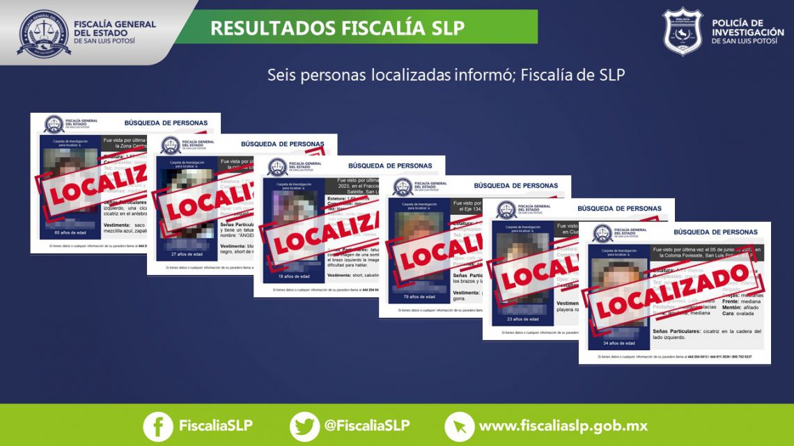 FISCALÍA LOCALIZA A SEIS PERSONAS EN LAS ÚLTIMAS HORAS FISCALÍA LOCALIZA A SEIS PERSONAS EN LAS ÚLTIMAS HORAS