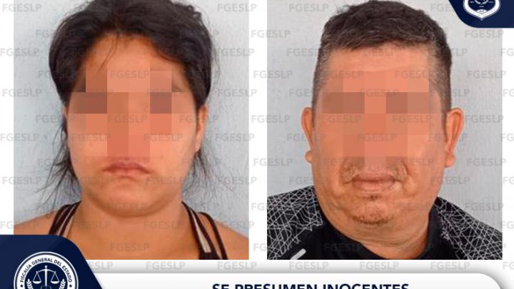 EN RIOVERDE, FISCALÍA CAPTURA A JAVIER “N” Y CRISTAL “N”, IMPUTADOS DE VIOLACIÓN Y TRATA DE PERSONAS CONTRA UNA NIÑA DE 5 AÑOS