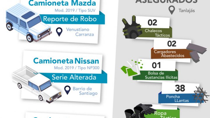 PDI SLP ASEGURA TRES VEHÍCULOS