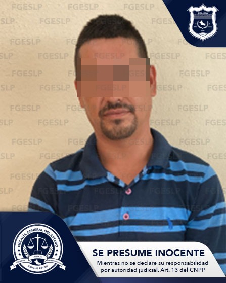 SERGIO “N” ES DETENIDO POR VIOLACIÓN ESPECÍFICA AGRAVADA Y VINCULADO A PROCESO: FISCALIA DE LA MUJER, S.L.P.