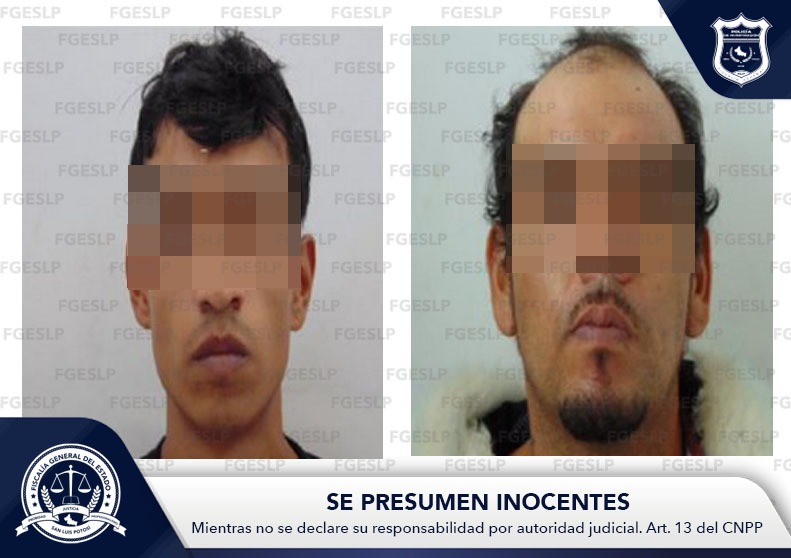EN FLAGRANCIA, FGESLP DETIENE A DOS SUJETOS POR DELITO CONTRA LA SALUD