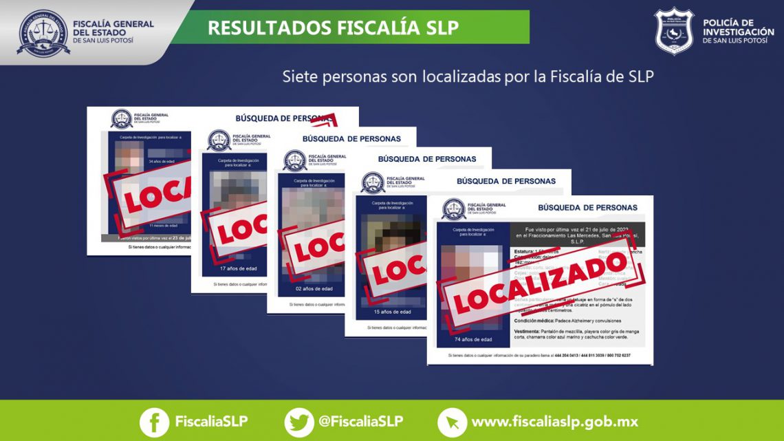 TRES NIÑOS, DOS ADOLESCENTES Y DOS ADULTOS SON LOCALIZADOS POR LA FISCALÍA DE SLP TRES NIÑOS, DOS ADOLESCENTES Y DOS ADULTOS SON LOCALIZADOS POR LA FISCALÍA DE SLP