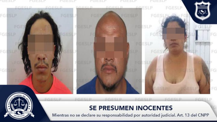 POR DELITO CONTRA LA SALUD, SON DETENIDAS TRES PERSONAS
