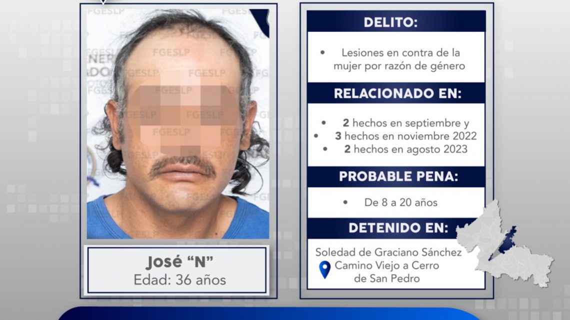 FISCALÍA DE SLP CAPTURA A MOTOCICLISTA AGRESOR DE MUJERES EN LA VÍA PÚBLICA