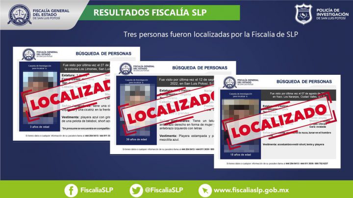 LOCALIZA FISCALÍA A NIÑO DE TRES AÑOS EN SAN LUIS POTOSÍ
