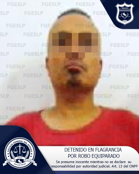 FISCALÍA DETIENE EN FLAGRANCIA A NÉSTOR “N” POR ROBO EQUIPARADO FISCALÍA DETIENE EN FLAGRANCIA A NÉSTOR “N” POR ROBO EQUIPARADO