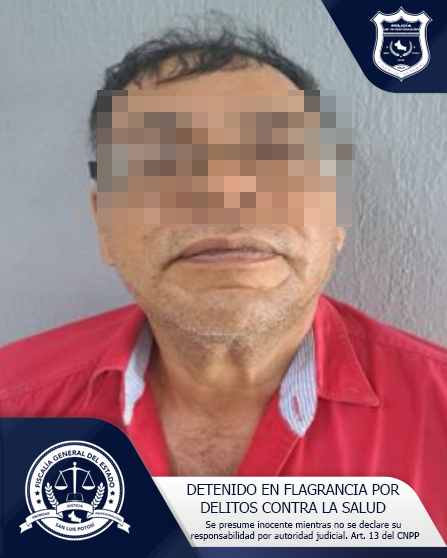 FGESLP DETIENE EN FLAGRANCIA A MANUEL “N” POR DELITOS CONTRA LA SALUD FGESLP DETIENE EN FLAGRANCIA A MANUEL “N” POR DELITOS CONTRA LA SALUD