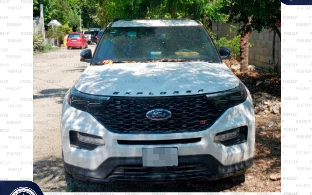 EN CIUDAD VALLES, ASEGURA PDI CAMIONETA CON REPORTE DE ROBO