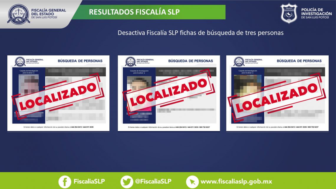 FISCALÍA POTOSINA LOCALIZA A TRES HOMBRES QUE CONTABAN CON FICHA DE BÚSQUEDA FISCALÍA POTOSINA LOCALIZA A TRES HOMBRES QUE CONTABAN CON FICHA DE BÚSQUEDA