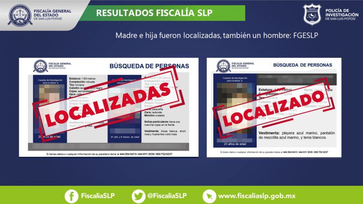 MADRE E HIJA BUSCADAS EN LA HUASTECA SUR, YA FUERON LOCALIZADAS: FISCALÍA POTOSINA