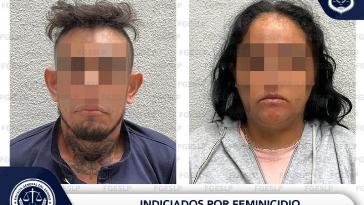 CAPTURA FISCALÍA DE S.L.P. A HOMBRE Y MUJER SEÑALADOS POR FEMINICIDIO