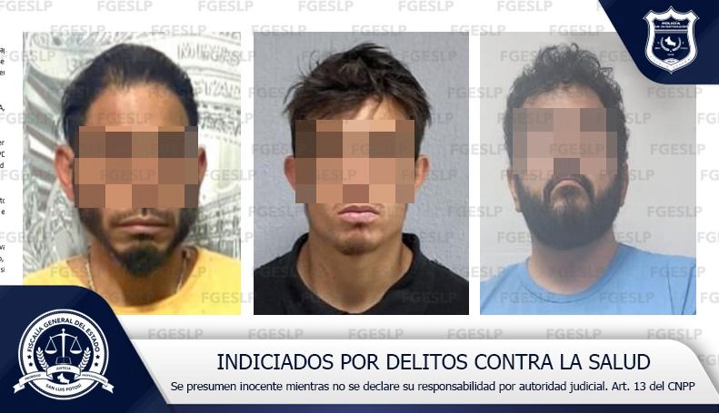 EN FLAGRANCIA, FGESLP DETIENE A TRES SUJETOS POR DELITOS CONTRA LA SALUD EN FLAGRANCIA, FGESLP DETIENE A TRES SUJETOS POR DELITOS CONTRA LA SALUD