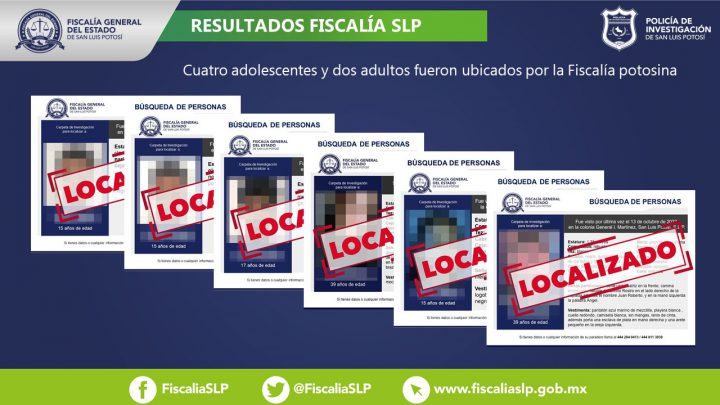 VARIAS PERSONAS SON LOCALIZADAS, QUIENES TENÍAN FICHA DE BÚSQUEDA