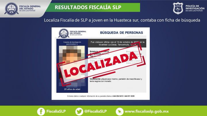 LOCALIZA PDI A JOVEN MUJER EN LA HUASTECA SUR: FISCALÍA POTOSINA