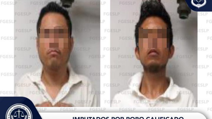 FGESLP APREHENDE A DOS SUJETOS POR ROBO CALIFICADO