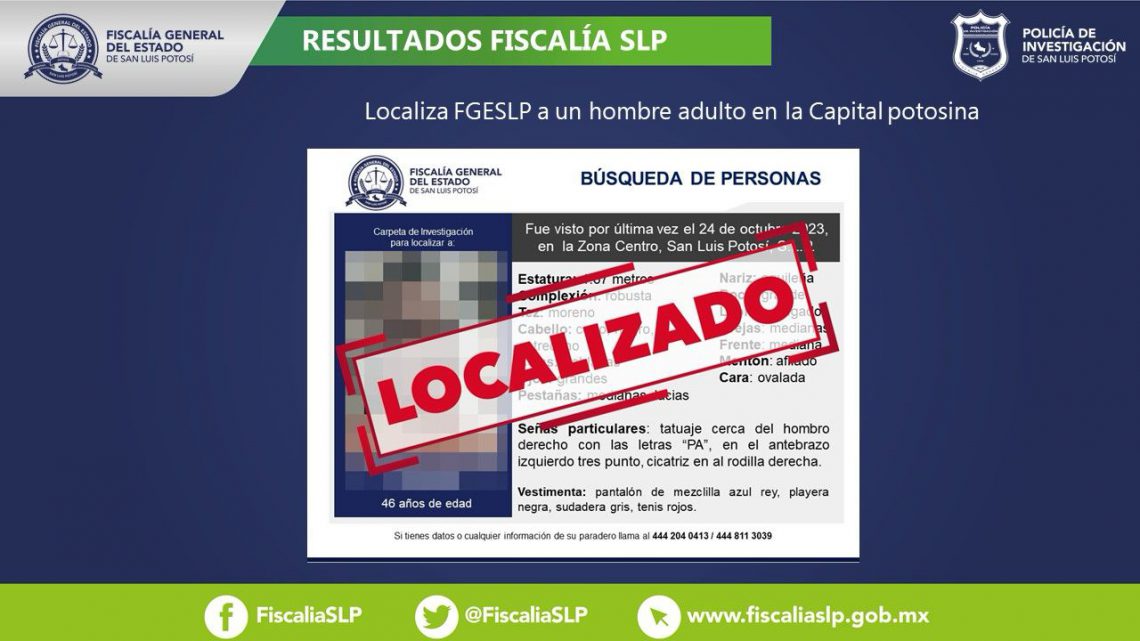 PDI LOCALIZA A HOMBRE BUSCADO POR SU FAMILIA EN LA CAPITAL POTOSINA PDI LOCALIZA A HOMBRE BUSCADO POR SU FAMILIA EN LA CAPITAL POTOSINA