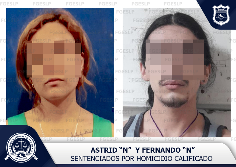 LOGRA FISCALÍA 20 AÑOS DE PRISIÓN CONTRA ASTRID “N” Y FERNANDO “N”