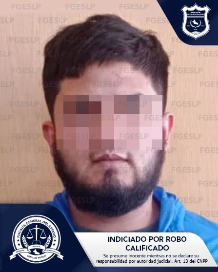 POR ROBO CALIFICADO, FGESLP DETIENE A GUADALUPE “N” POR ROBO CALIFICADO, FGESLP DETIENE A GUADALUPE “N”
