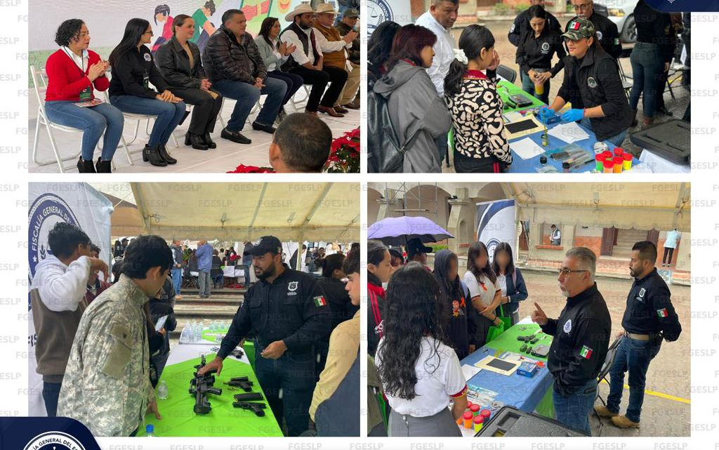 FISCALÍA DE SLP SE UNE A LA FERIA MUNICIPAL DE SEGURIDAD EN CIUDAD VALLES