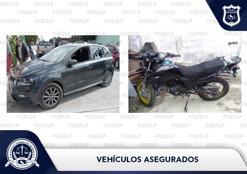 RECUPERA FISCALÍA DE SLP AUTOMÓVIL Y MOTOCICLETA ROBADOS