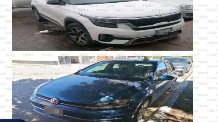 FISCALÍA DE SLP ASEGURA DOS AUTOMOTORES