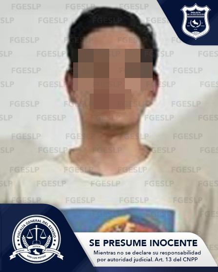 INVESTIGADORES DE LA FGESLP CUMPLIMENTAN ORDEN DE APREHENSIÓN A JESÚS “N”