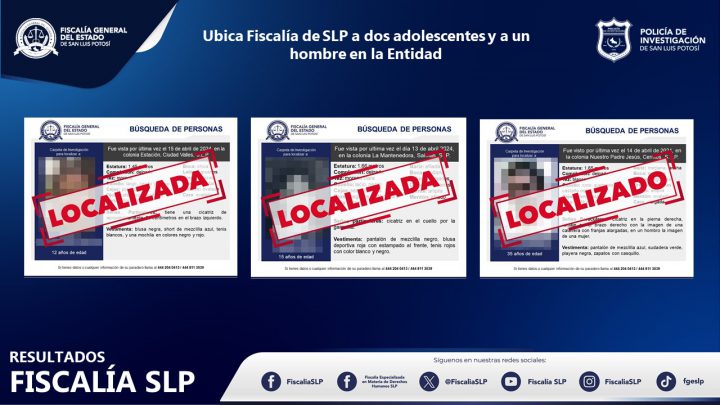 LOCALIZA FISCALÍA POTOSINA A NIÑA DE 12 AÑOS EN CIUDAD VALLES